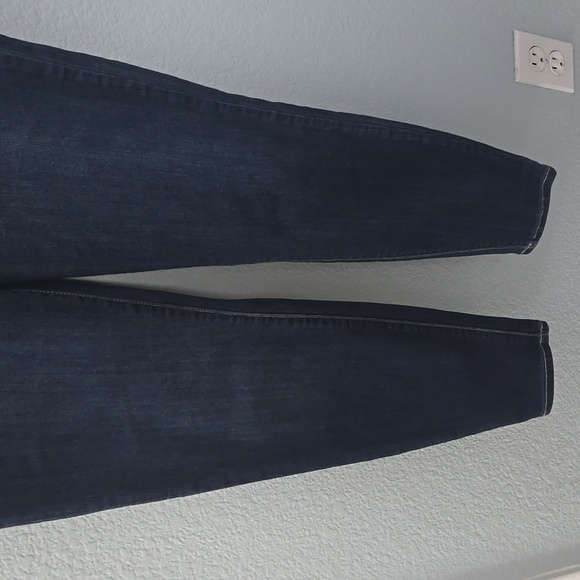 LIVERPOOL Gia Glider Skinny Jeans Dark Wash Sz 14/32 Pockets Belt Loops - Picture 4 of 15